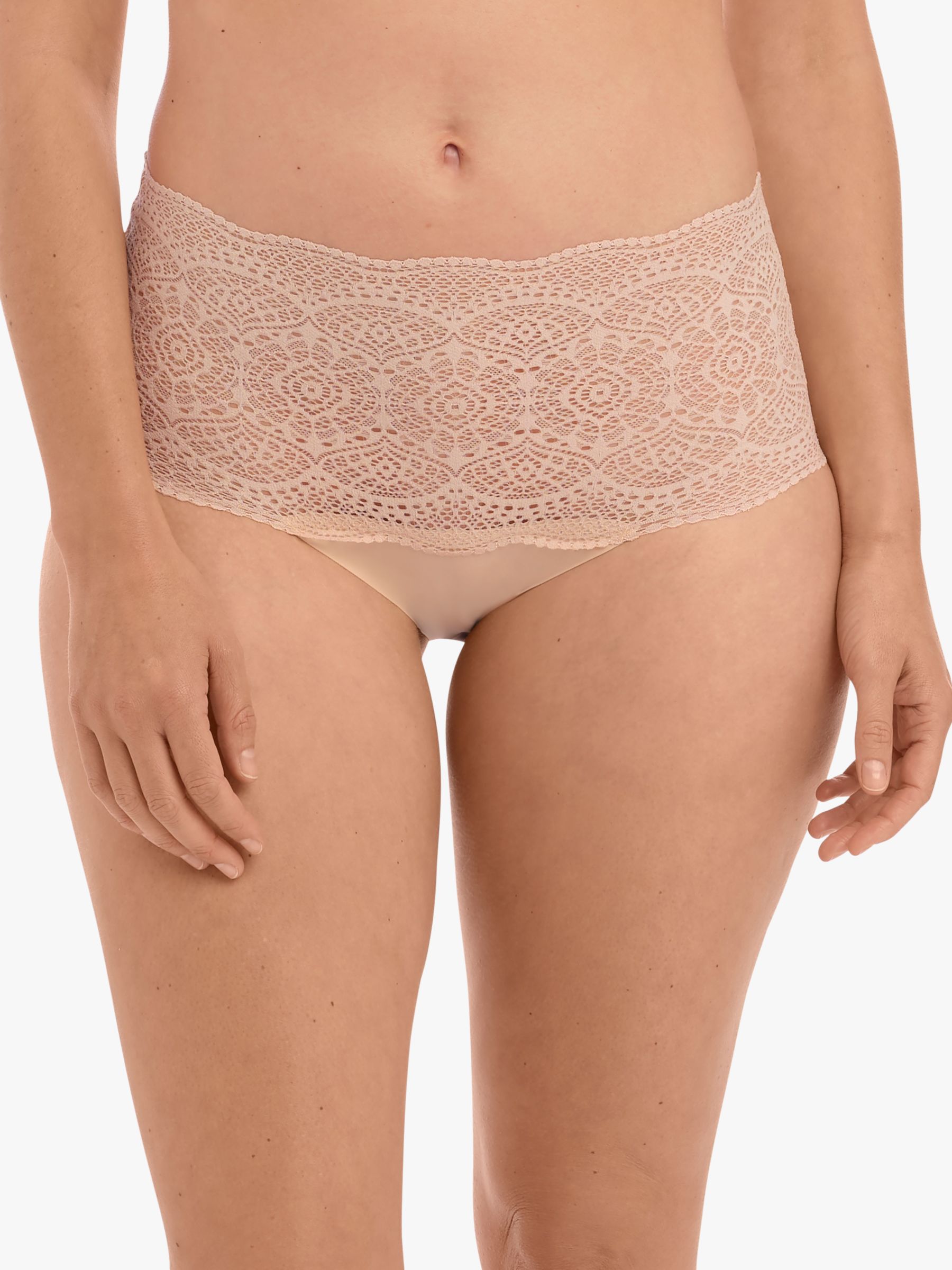Fantasie Lace Ease Invisible Stretch Knickers, Natural Beige at