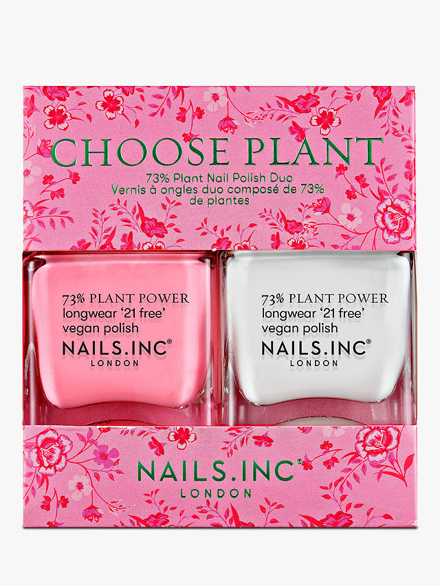Nails Inc Choose Plant Nail Polish Duo, 2 x 14ml 1