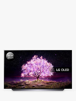 LG OLED48C14LB (2021) OLED HDR 4K Ultra HD Smart TV, 48 inch with Freeview Play/Freesat HD & Dolby Atmos, Black