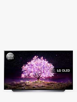 LG OLED48C14LB (2021) OLED HDR 4K Ultra HD Smart TV, 48 inch with Freeview Play/Freesat HD & Dolby Atmos, Black