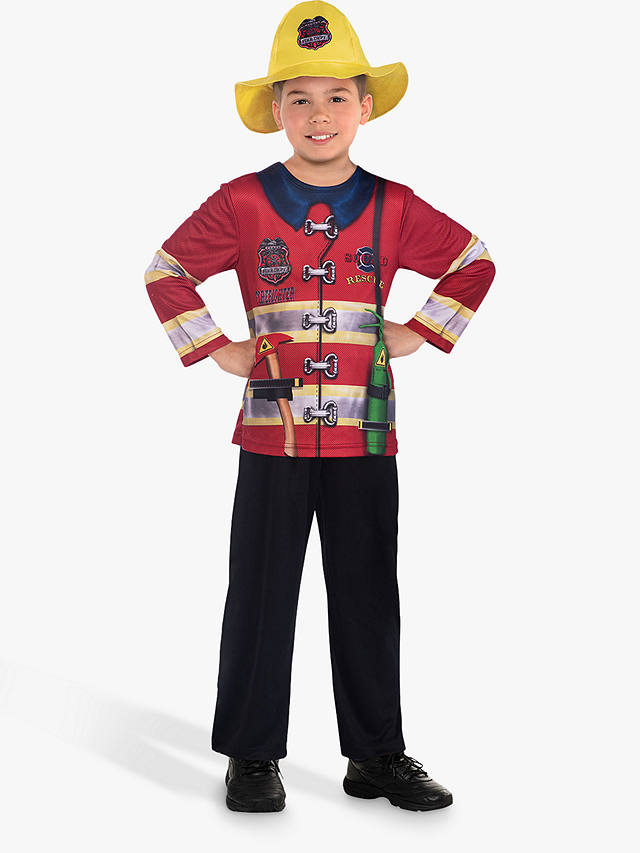 Fire Brigade Children's Costume, 6-8 years