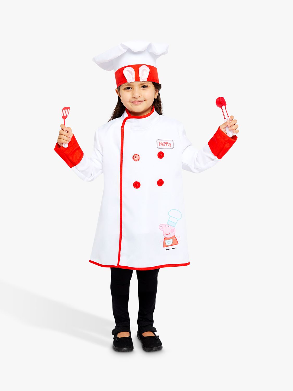 Peppa Pig Chef Children's Costume, 3-4 years