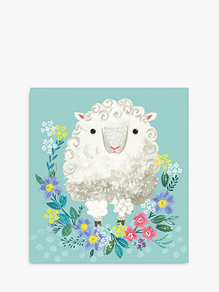 Woodmansterne Lamb in Flowers Easter Card