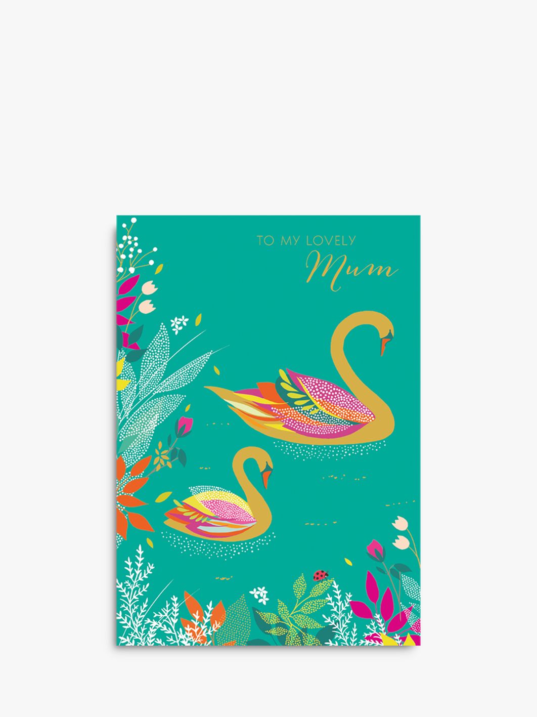 Sara Miller Swans Mother's Day Card at John Lewis & Partners