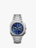 Bell & Ross BR05C-BU-ST/SST Men's Aviation Automatic Chronograph Date Bracelet Strap Watch, Silver/Blue