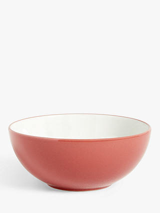 ANYDAY John Lewis & Partners Stoneware Cereal Bowls, Set of 4, 15.5cm, Terracotta