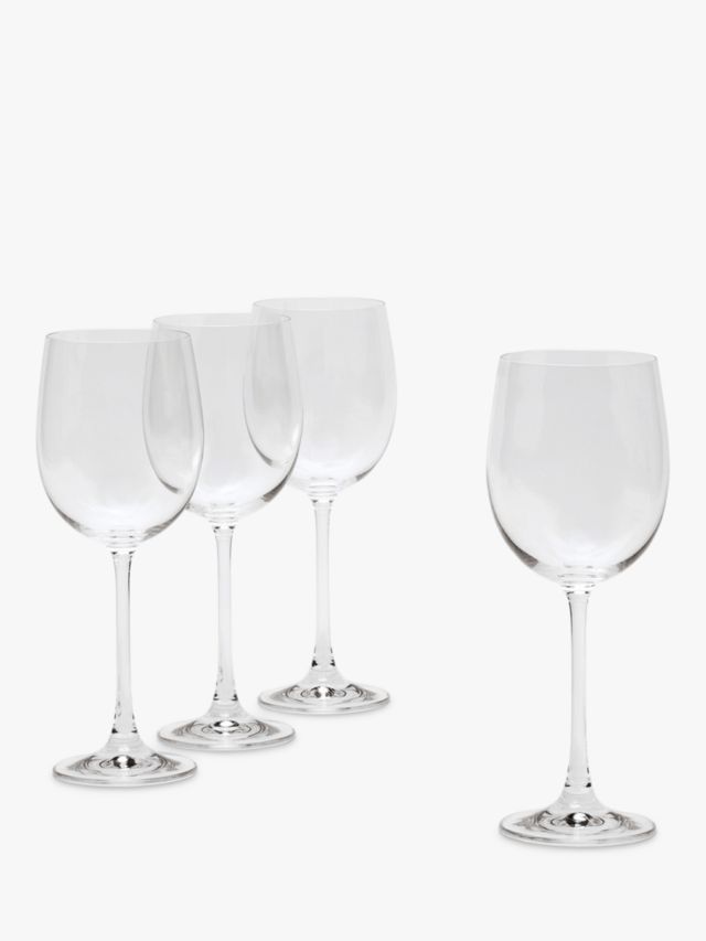 John Lewis Stackable Plastic Wine Glasses, Set of 4, 250ml, Assorted