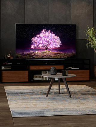 LG OLED77C14LB (2021) OLED HDR 4K Ultra HD Smart TV, 77 inch with Freeview Play/Freesat HD & Dolby Atmos, Black