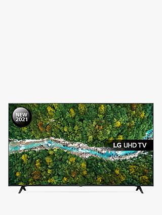 LG 65UP77006LB (2021) LED HDR 4K Ultra HD Smart TV, 65 inch with Freeview Play/Freesat HD, Dark Iron Grey