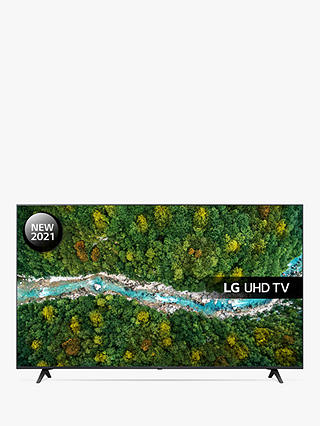 LG 50UP77006LB (2021) LED HDR 4K Ultra HD Smart TV, 50 inch with Freeview Play/Freesat HD, Dark Iron Grey