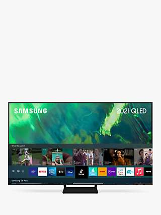 Samsung QE75Q70A (2021) QLED HDR 4K Ultra HD Smart TV, 75 inch with TVPlus, Black