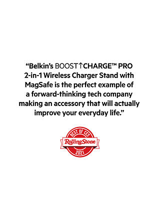 Belkin BOOST CHARGE PRO 3-in-1 Wireless Charger with MagSafe, 15W, Black