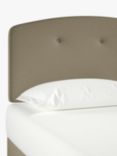 John Lewis Grace Strutted Upholstered Headboard, King Size, Soft Touch Chenille Mole