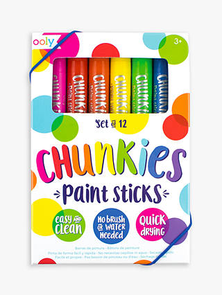 OOLY Chunkies Paint Sticks, Pack of 12