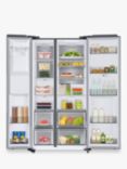 Samsung RS6H8891SL Freestanding 65/35 American Fridge Freezer, Aluminium