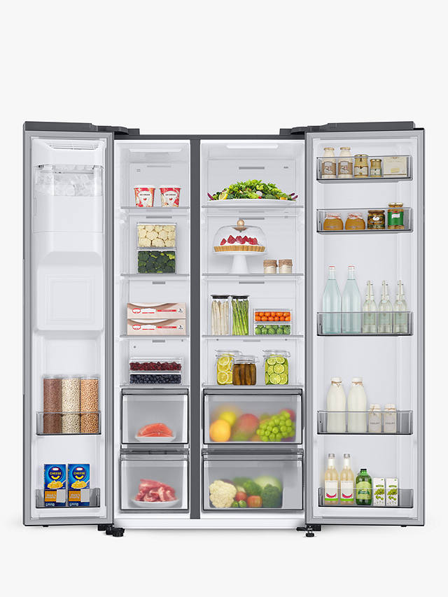 Buy Samsung RS68A8820S9 Freestanding 65/35 American Fridge Freezer, Stainless Steel Online at johnlewis.com