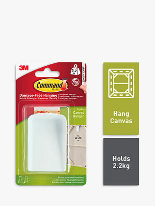 Command Damage-Free Removable Jumbo Canvas Picture Hanger, 1 Picture