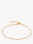 Monica Vinader Fine Beaded Chain Bracelet, Gold