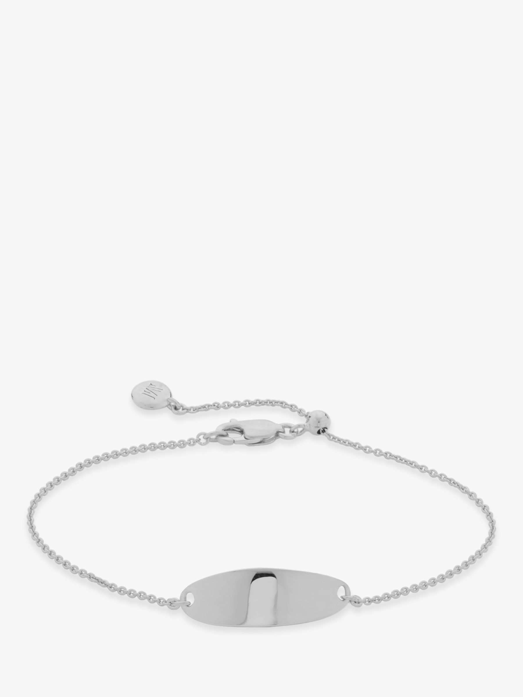 Monica Vinader Nura Tiny Fine Chain Bracelet, Silver at John Lewis ...