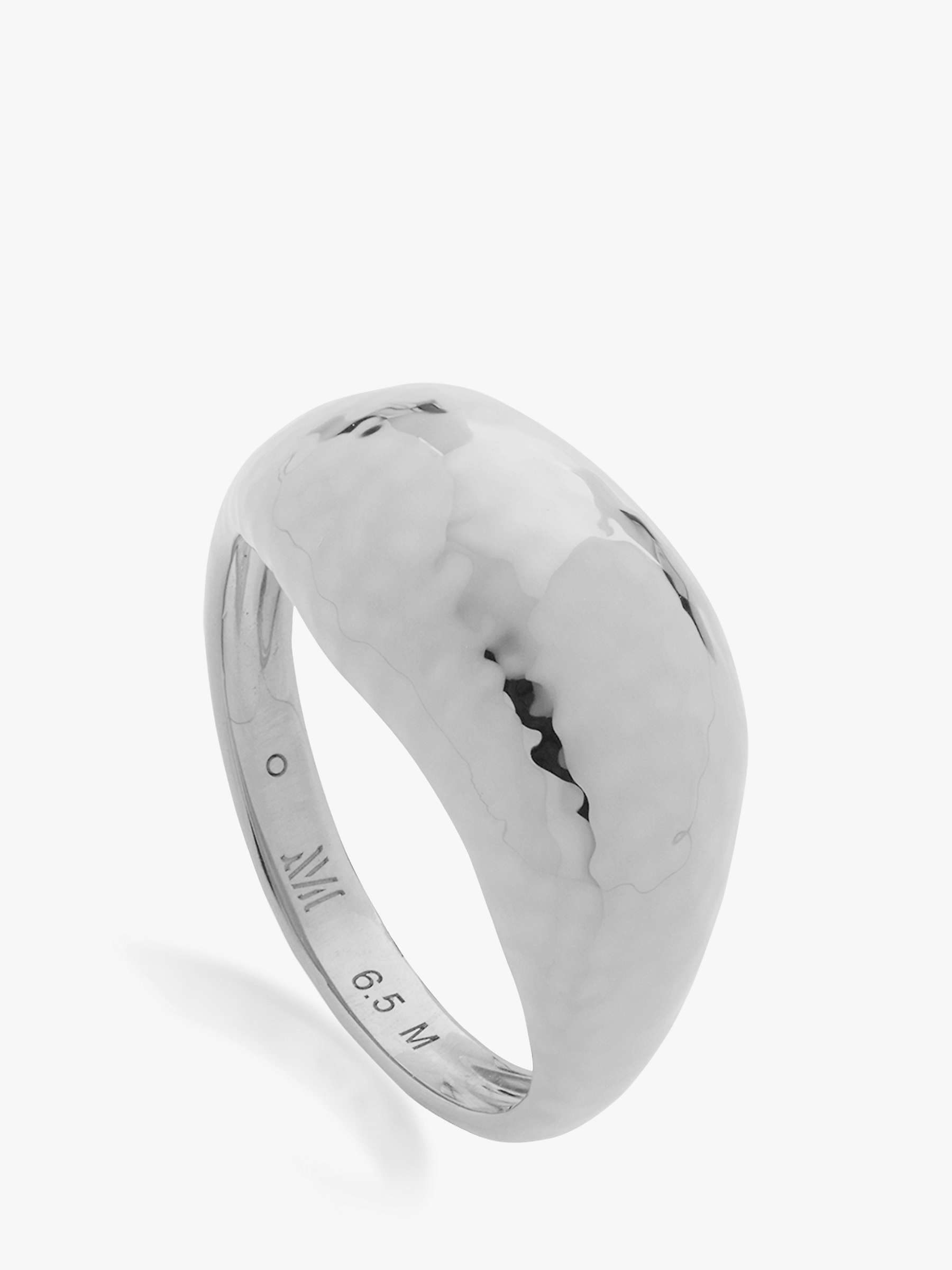 Buy Monica Vinader Deia Domed Ring, Silver Online at johnlewis.com