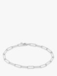 Monica Vinader Alta Textured Chain Bracelet, Silver