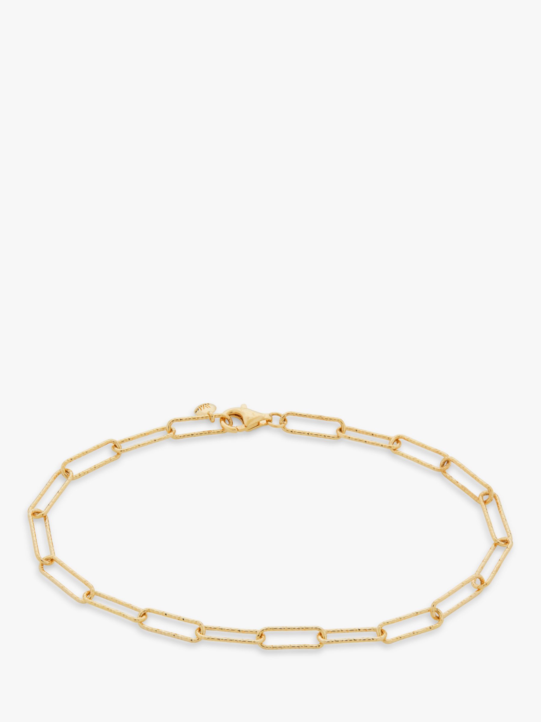 Monica Vinader Alta Textured Chain Bracelet, Gold
