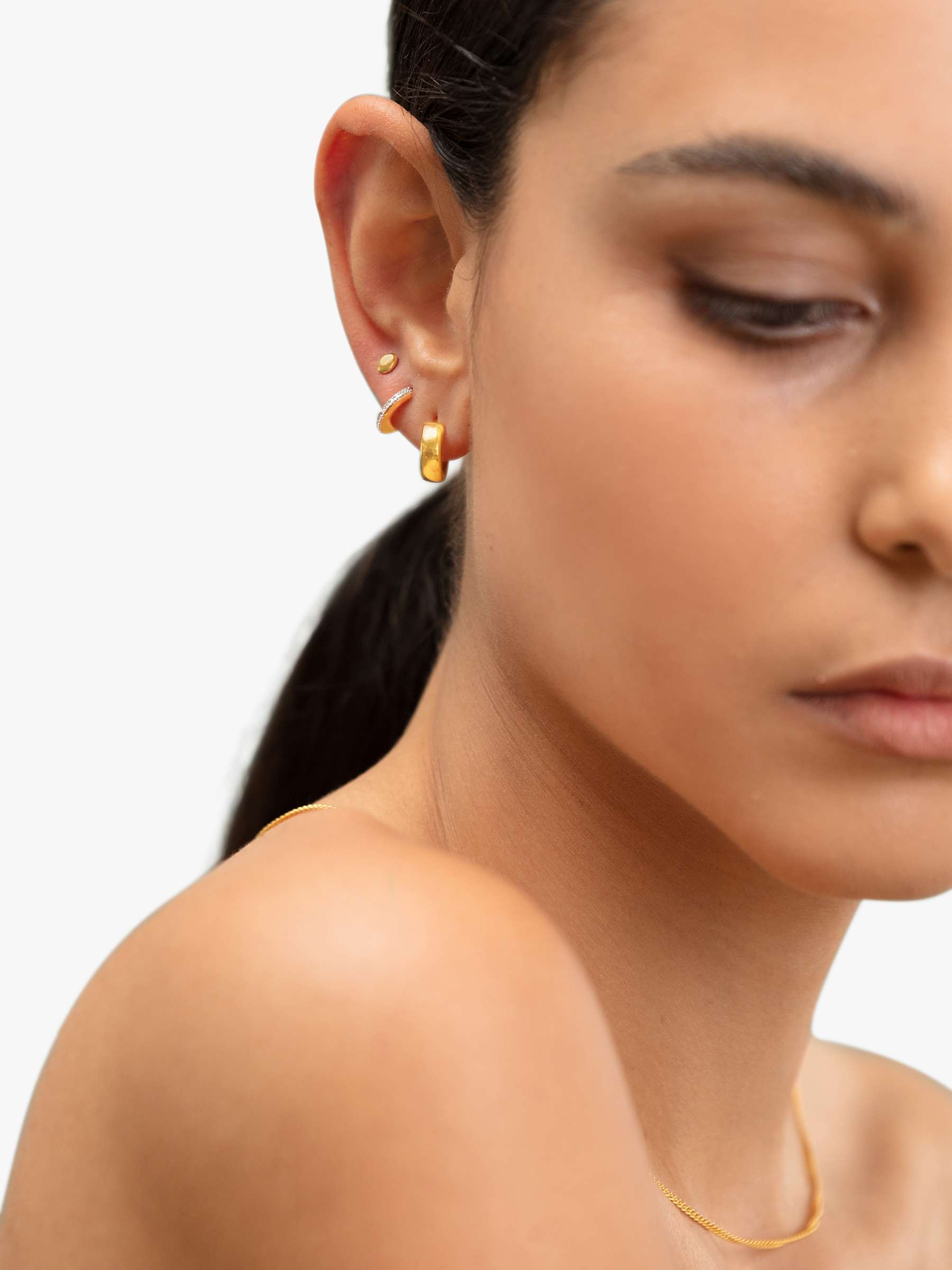 Buy Monica Vinader Nura Stud Earrings Online at johnlewis.com