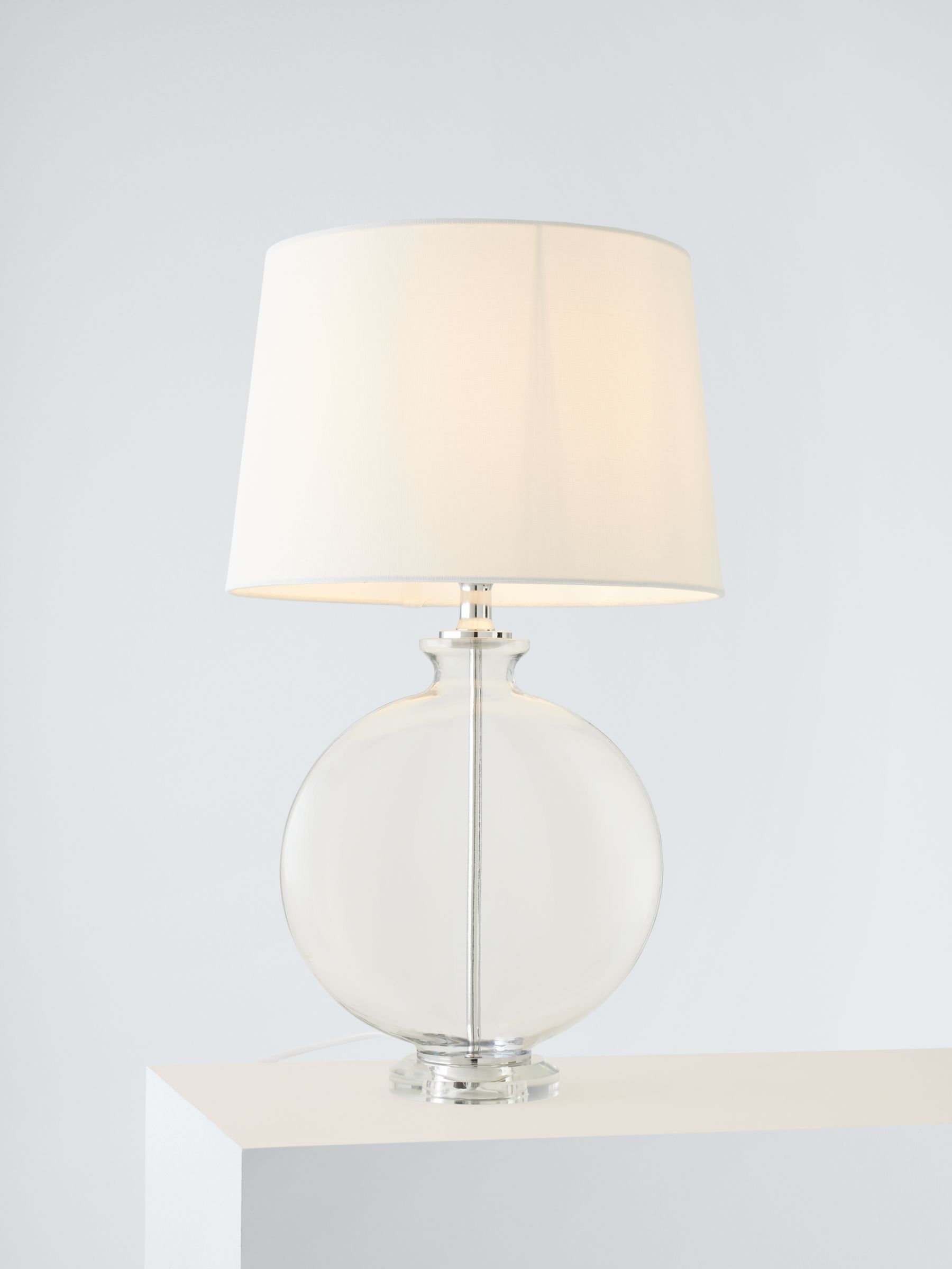 Photo of Bay lighting maddie glass table lamp nickel