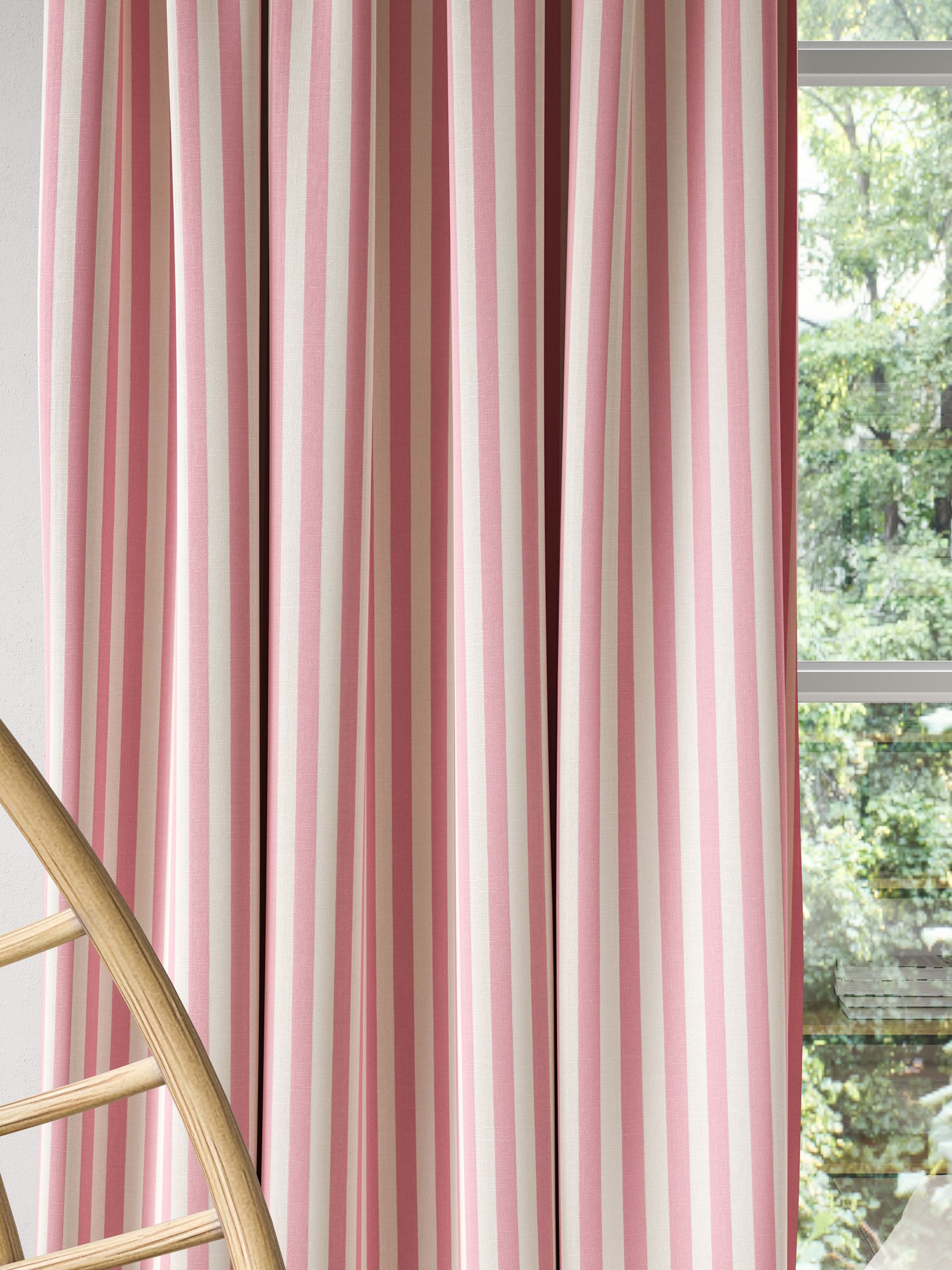 Harlequin Carnival Stripe Furnishing Fabric, Blossom