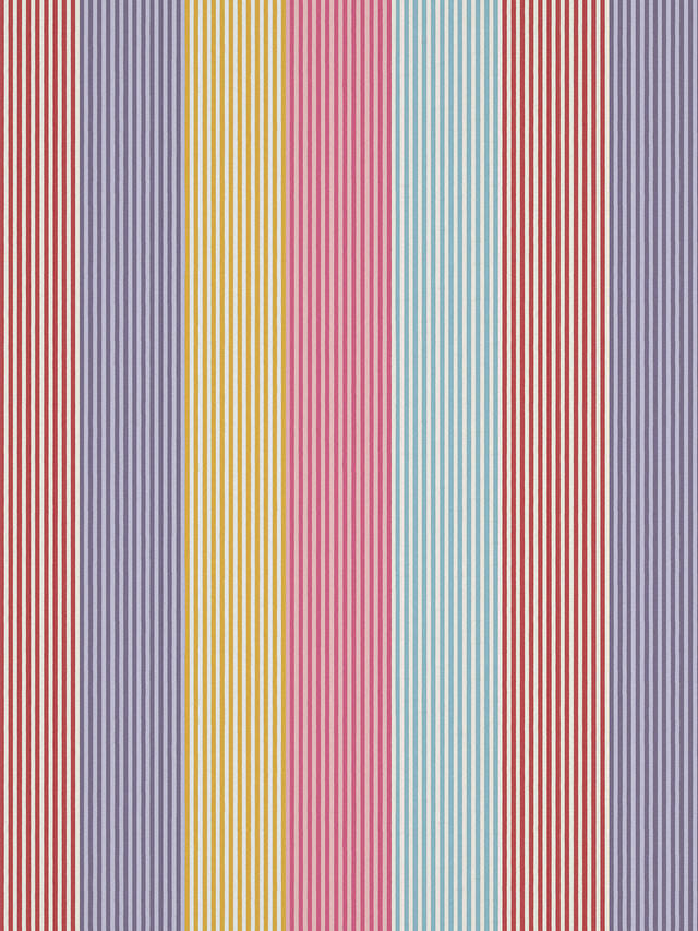 Harlequin Funfair Stripe Furnishing Fabric, Grape/Cherry