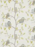 Harlequin Little Owls Furnishing Fabric, Kiwi