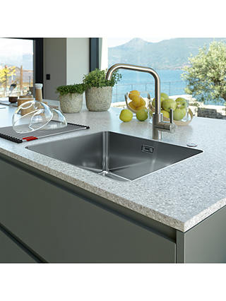 Franke Mythos MYX210-55 Single Bowl Inset Kitchen Sink, Stainless Steel