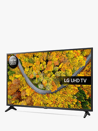 LG 55UP75006LF (2021) LED HDR 4K Ultra HD Smart TV, 55 inch with Freeview Play/Freesat HD, Ceramic Black