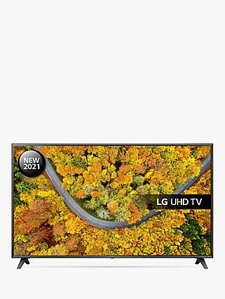LG 75UP75006LF (2021) LED HDR 4K Ultra HD Smart TV, 75 inch with Freeview Play/Freesat HD, Ceramic Black