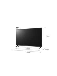 LG 50UP75006LF (2021) LED HDR 4K Ultra HD Smart TV, 50 inch with Freeview Play/Freesat HD, Ceramic Black