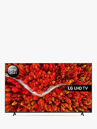 LG 82UP80006LA (2021) LED HDR 4K Ultra HD Smart TV, 82 inch with Freeview Play/Freesat HD & Dolby Atmos, Ashed Blue