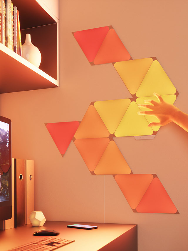 Nanoleaf Shapes Triangle Starter Kit, 4 LED Panels, Multicolour