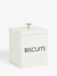 John Lewis Enamel Biscuit Tin, Cream