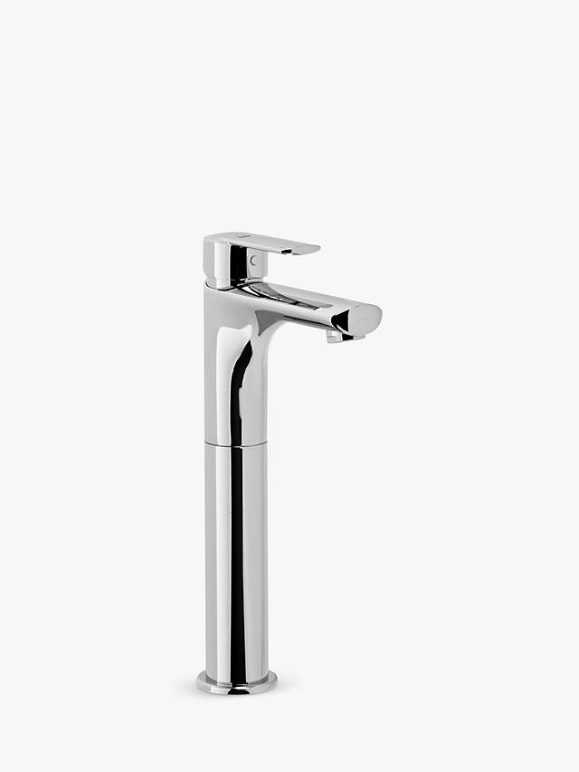 Abode Vedo Tall Deck Mounted Monobloc Bathroom Basin Mixer Tap, Chrome