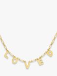 Lola Rose Curio Loved Chain Necklace, Gold