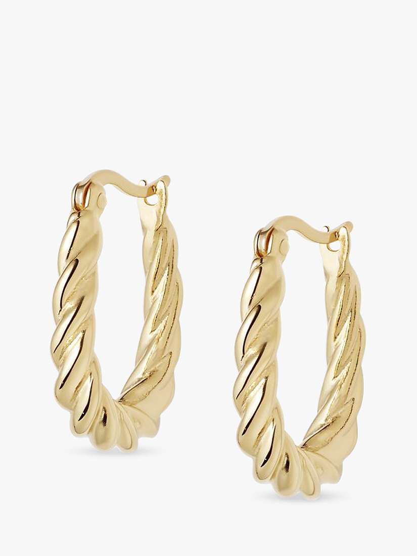 Buy Daisy London Rope Detail Drop Earrings, Gold Online at johnlewis.com