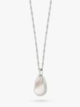 Daisy London Mother of Pearl Pendant Necklace, Silver