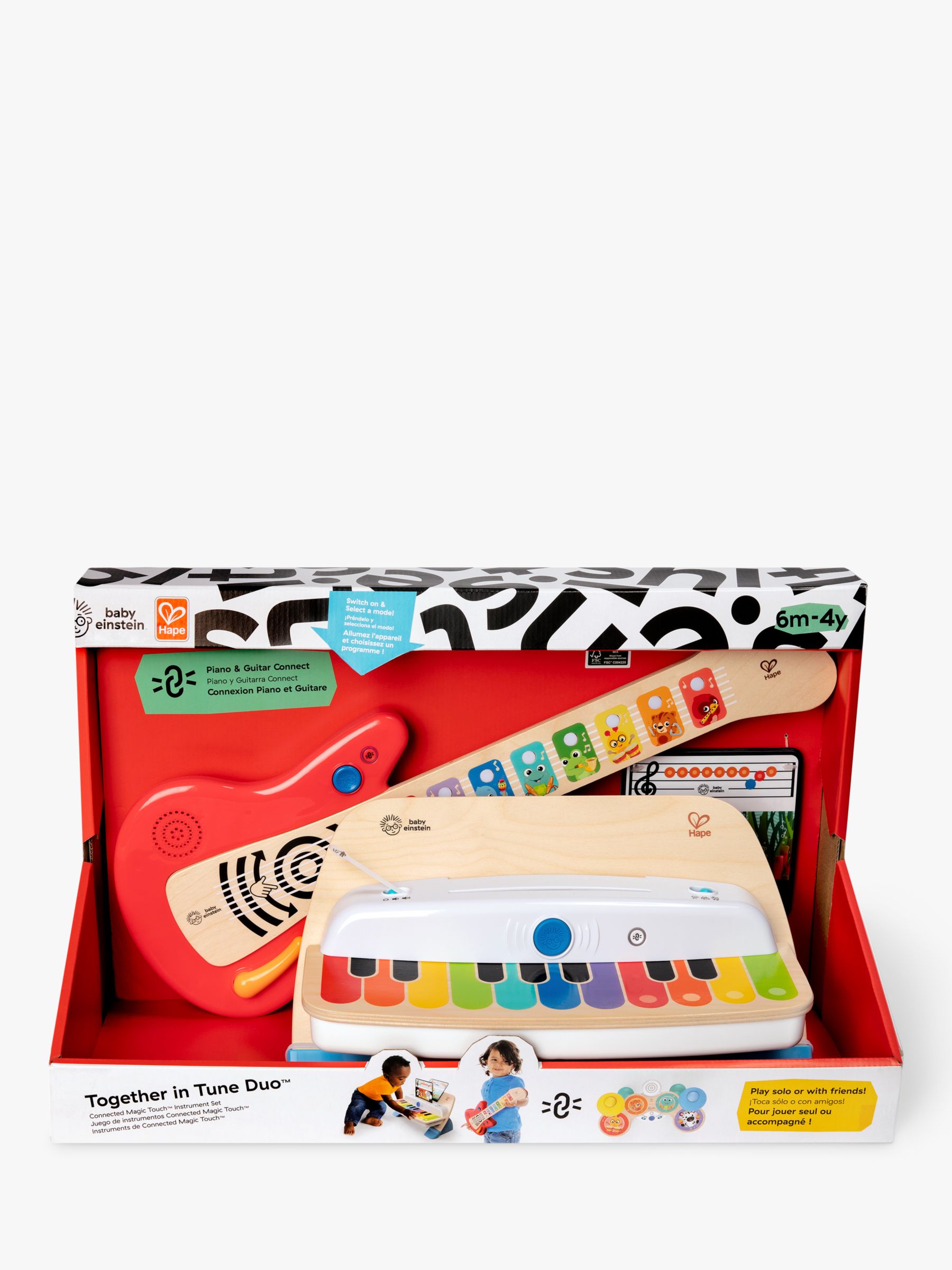 Baby Einstein Together in Tune Piano​ Safe Wireless Wooden Musical Toddler  Toy, Magic Touch Collection, Age 12 Months+