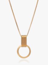 Rachel Jackson London Hardware Pendant Necklace, Gold