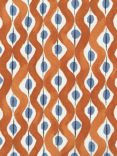 Nina Campbell Beau Rivage Furnishing Fabric, Orange/Blue