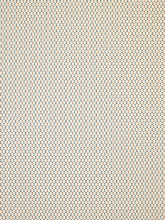 Nina Campbell Biron Furnishing Fabric, Ivory/Blue/Beige