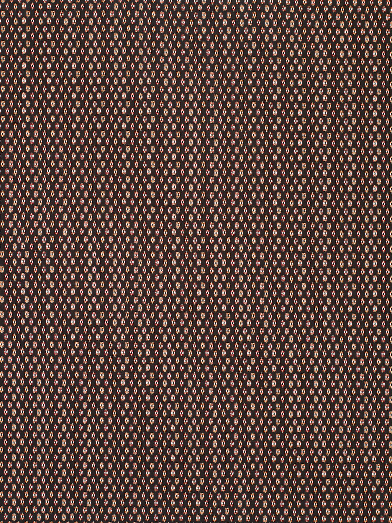 Nina Campbell Biron Furnishing Fabric, Chocolate/Red/Amber