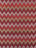 Nina Campbell Bargello Furnishing Fabric, Crimson/Coral/Gold