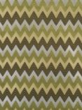 Nina Campbell Bargello Furnishing Fabric, Green/Olive/Gold