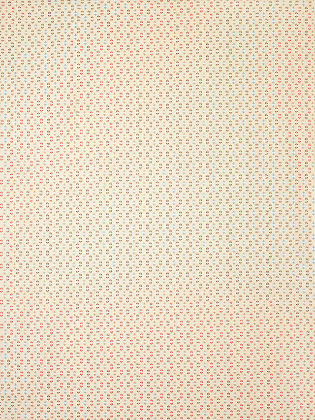 Nina Campbell Biron Furnishing Fabric, Coral/Aqua/Beige